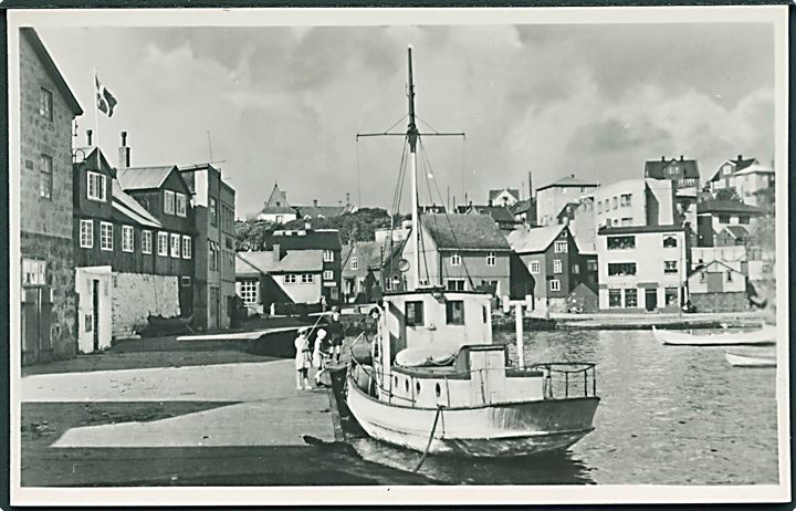 Færøerne, Thorshavn, havnen. Stenders/H.N. Jacobsen no. 6865. Kvalitet 8