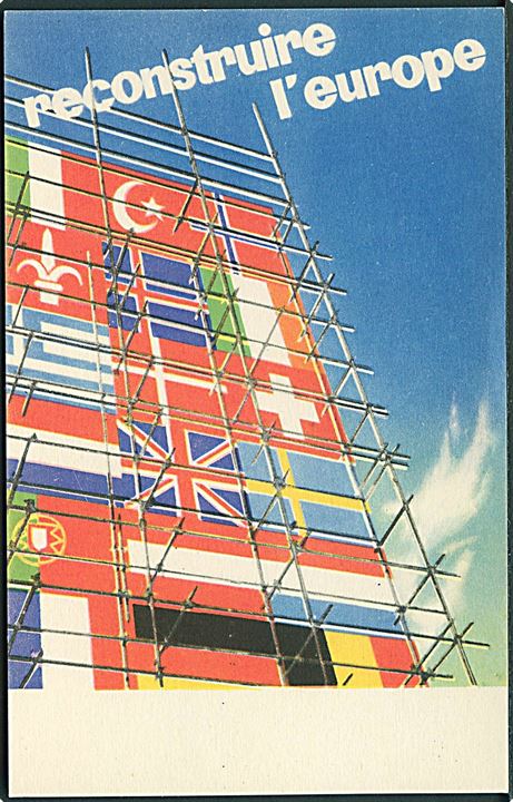 Verdenskrig 2. Marshall Planens internationale plakat konkurrence, Alban Wyss, Frankrig. U/no.  Kvalitet 10
