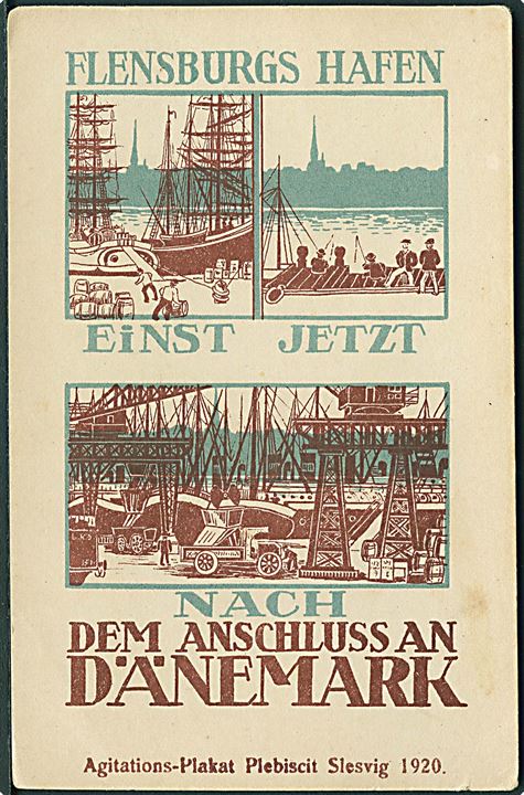 Genforening. Agitationsplakat “Flensburg Hafen”. U/no. Kvalitet 7