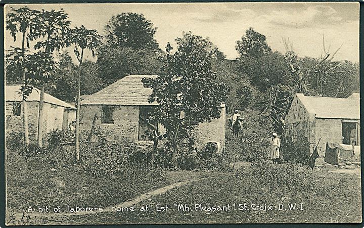 D.V.I., St. Croix, Kingshill, Mt. Pleasant. Arbejderboliger. A. Ovesen no. 17. Kvalitet 8