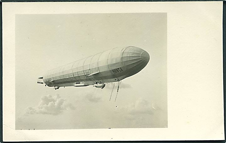 Zeppelin. “Hansa” på besøg i Danmark 1912. Fotokort u/no. Kvalitet 7