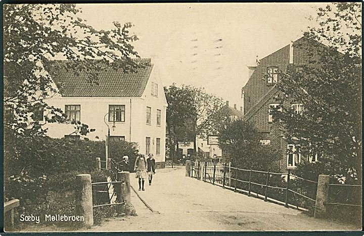 Møllebroen i Sæby. Stenders no. 57475.