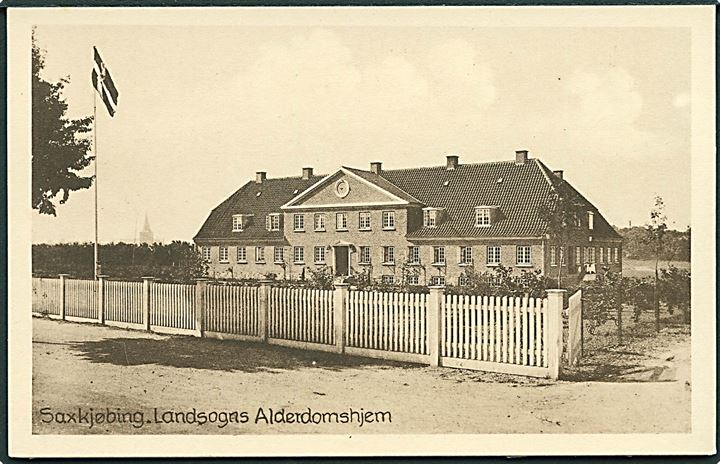 Landsogns Alderdomshjem i Saxkjøbing. Stenders no. 64527.