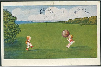 Kriwub: Børn spiller bold. S. S. W. B. no. 5813.