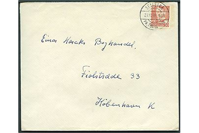 30 øre Fr. IX på brev annulleret med tydeligt pr.-stempel Selletræ pr. Thorshavn d. 21.10.1958 til København.