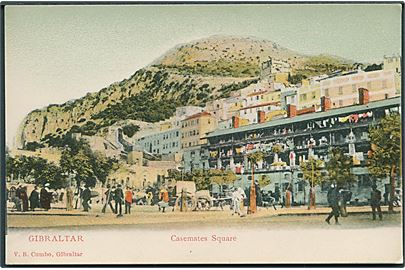 Casemates Square i Gibraltar. V. B. Cumbo u/no. Uden adresselinier. 