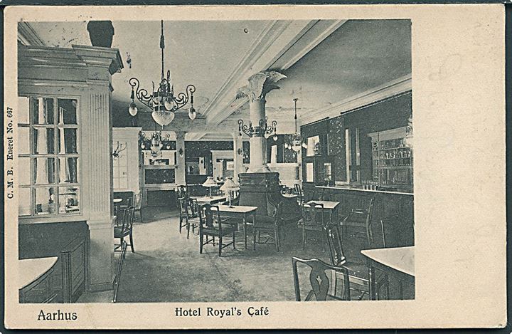 Hotel Royal's Cafe i Aarhus. C. M. B. no. 667. 