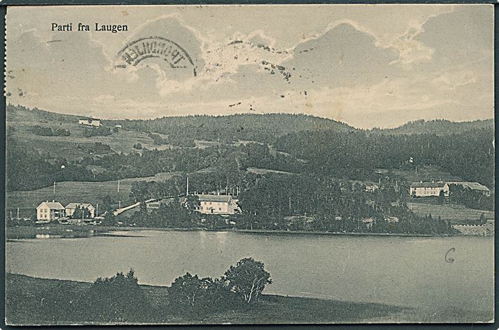 20 Løve på underfrankeret brevkort fra Trondheim d. 16.8.1927 til Geneve, Schweiz. Påsat 20 c. Portomærke stemplet Geneve d. 19.8.1927.