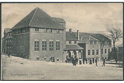 Folkehøjskolen i Vallekilde. Stenders no. 14035. Afrevet mærke.