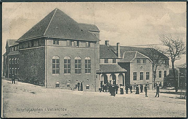 Folkehøjskolen i Vallekilde. Stenders no. 14035. Afrevet mærke.