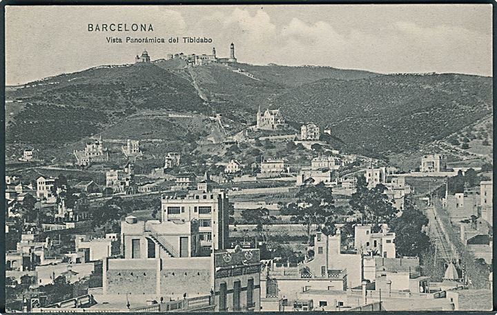 Vista Panarámica del Tibiabo, Barcelona. Dr. Trenkler co. no. 29. 