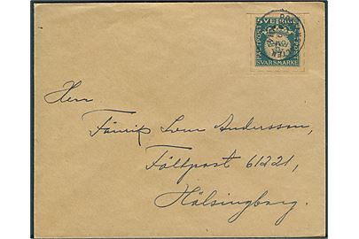 Fältpost svarmærke på brev annulleret med Postanstalt 1014* (= Hälsingborg) d. 24.9.1940 til Fältpost 61221 i Hälsingborg.