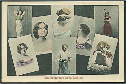 Skuespillerinde Anna Larssen. Sk. B. & Kf. no. 3147. 