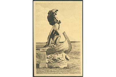 Dronning Dagmar Statuen i Ribe lavet af Anne Marie Carl Nielsen, F. Brodersen. Stenders no. 35910. 