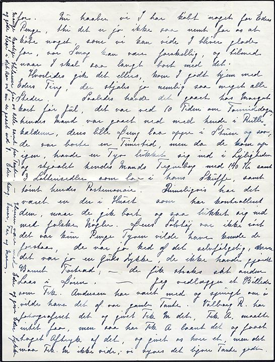 20 øre Karavel på brev fra Maribo d. 4.1.1943 til Göteborg, Sverige. Åbnet af dansk censur med spor efter etiket vedr. særlig kontrol. Indhold kemisk censureret og indlagt lille fotografi.