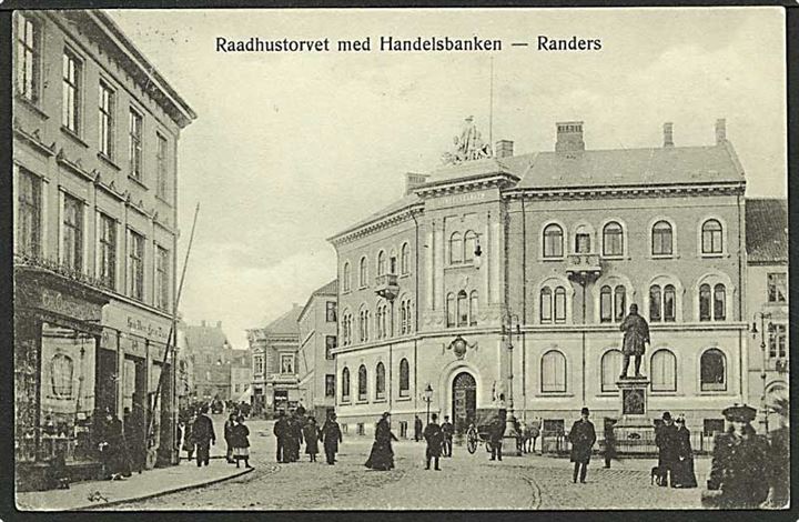 Raadhustorvet med Handelsbanken i Randers. J.M. Jensen no. 229.