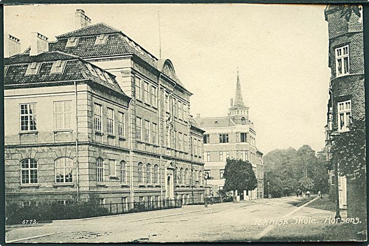 Teknisk Skole i Horsens. Varehus Carl Møller no. 6773.