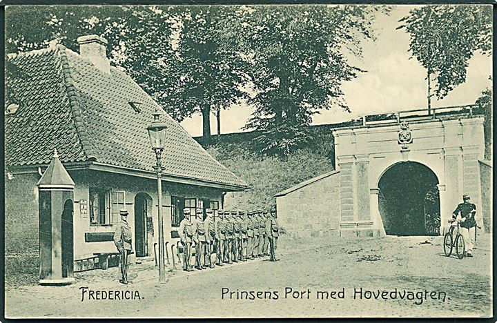 Prinsens Port med Hovedvagten i Fredericia. U/no.