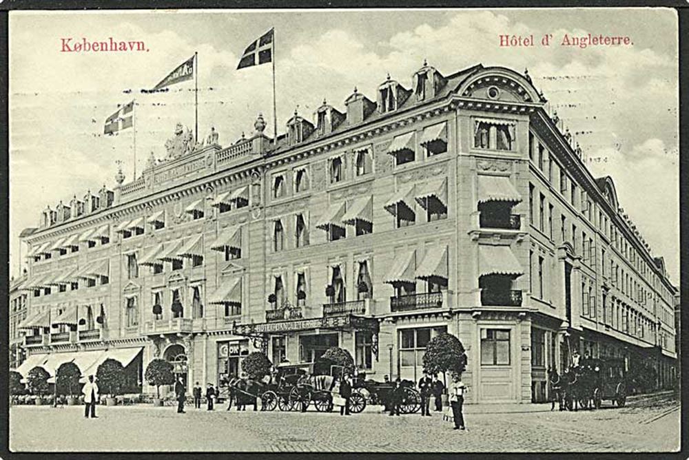 Hotel d'Angleterre i København C R no 97 1906 1050 Danmark