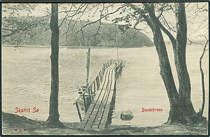 Baadebroen i Skarrit Sø. Warburgs Kunstforlag no. 2188.