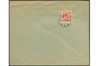 10 øre Soldaterfrimærke på uadresseret kuvert stemplet Odense d. 30.12.1917.