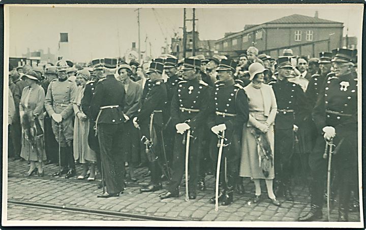 Aarhus. Ved kongemodtagelsen d. 20.6.1933. Fotokort u/no.
