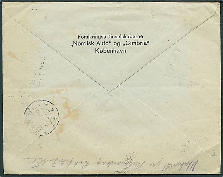 8/3 øre Provisorium på lokalbrev i København d. 25.1.1922 eftersendt til Søborg og udtakseret i enkelt-porto med 1 øre Porto-provisorium (4) stemplet Søborg d. 27.1.1922. Flere påtegninger og stempler.