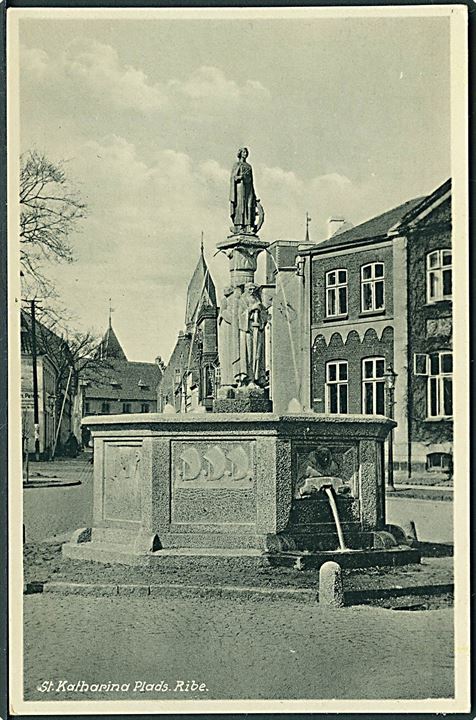 St. Katharina Plads i Ribe. H. Bentzon & Chr. L. Grottrup no. 405998.