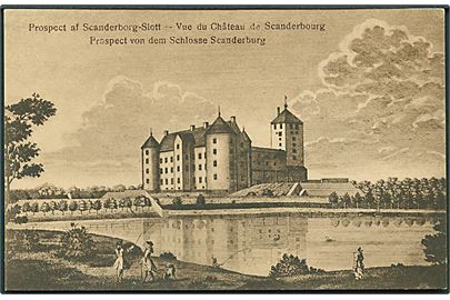 Prospekt af Skanderborg Slot. Joh. Fr. Bock no. 345617.