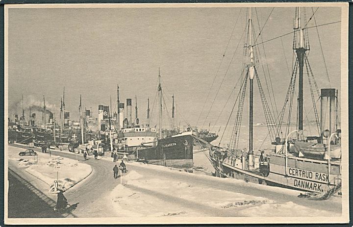 “Gertrud Rask”, S/S, Kongelig Grønlandske Handel i neutralitetsbemaling vinteren 1940. Stenders no. 205. Kvalitet 9