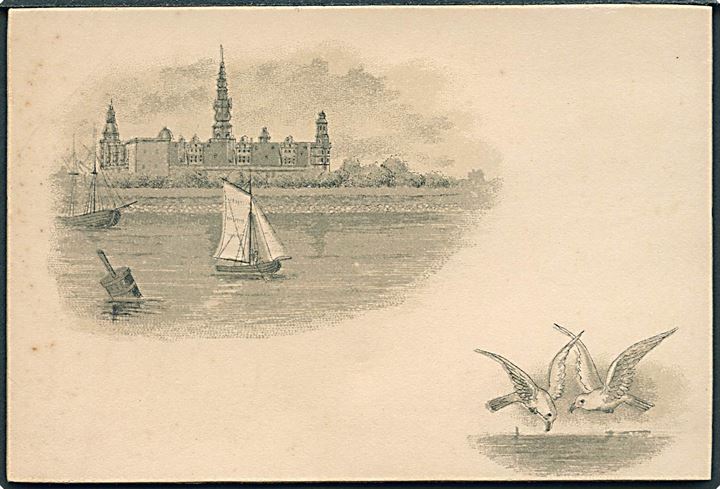 Kronborg, Kartonkort. U/no. Kronborg. (11,5x7,5 cm.). Kvalitet 7