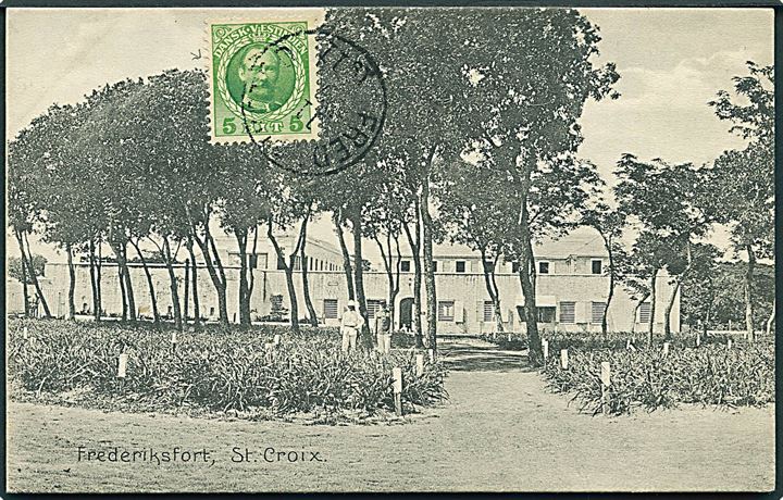 D.V.I., St. Croix, Frederiksfort. A. Ovesen no. 18985. Kvalitet 9