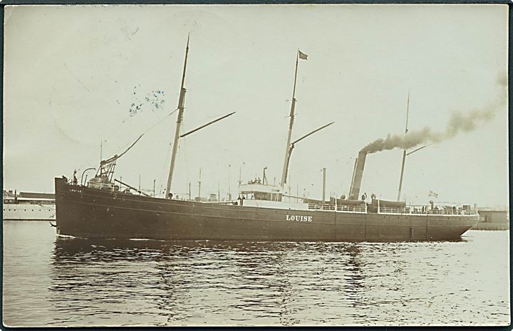 “Louise”, S/S, DFDS (1872-1916). Fotokort u/no. Kvalitet 7