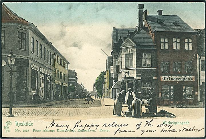 Roskilde, Allehelgensgade. P. Alstrup no. 1828. Kvalitet 8