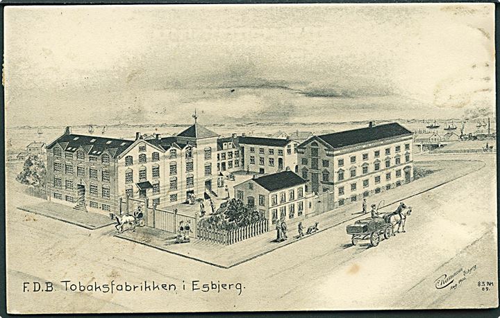 Esbjerg, F.D.B. Tobakfabrikken. F.D.B. u/no. Kvalitet 7