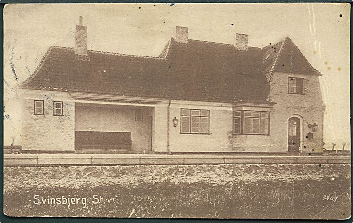 Svinsbjerg station. H. Schmidt no. 3004. Svag lodret fold. Kvalitet 6