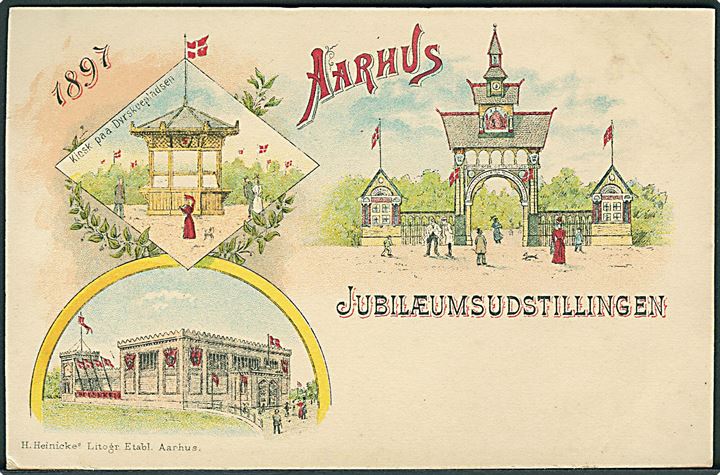 Aarhus, Jubilæumsudstillingen 1897. H. Heinicke u/no. Kvalitet 8