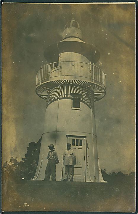 D.V.I., St. Croix, Hams Bluff. Fyrtårn bygget i 1913. Fotokort u/no.  Kvalitet 8