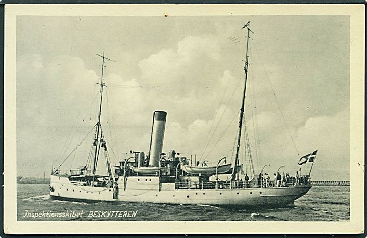 Dansk Marine. V.T. & A. Serie C no. 22. “Beskytteren”, inspektionsskib og skoleskib (1900-1950). Kvalitet 7