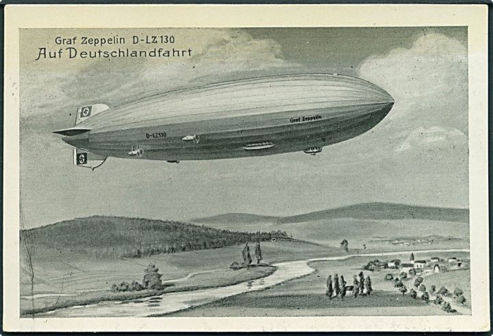 Zeppelin. LZ 130 “Graf Zeppelin” auf Deutschlandfahrt. Rich. Schlothauer u/no. Kvalitet 7