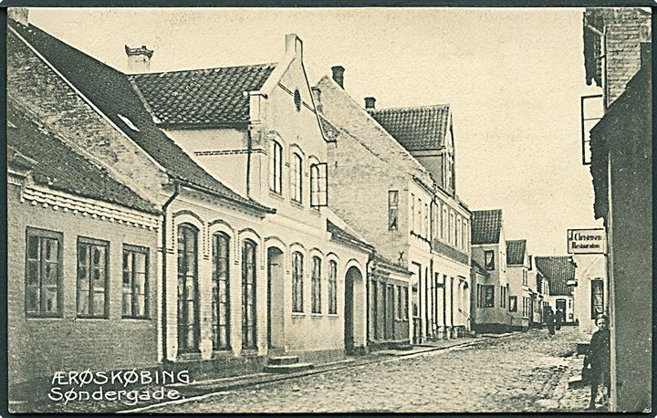 Søndergade i Ærøskøbing. C. Th. Creutz no. 9514.