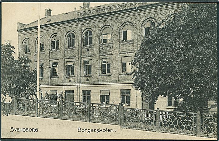 Borgerskolen i Svendborg. Stenders no. 7325.