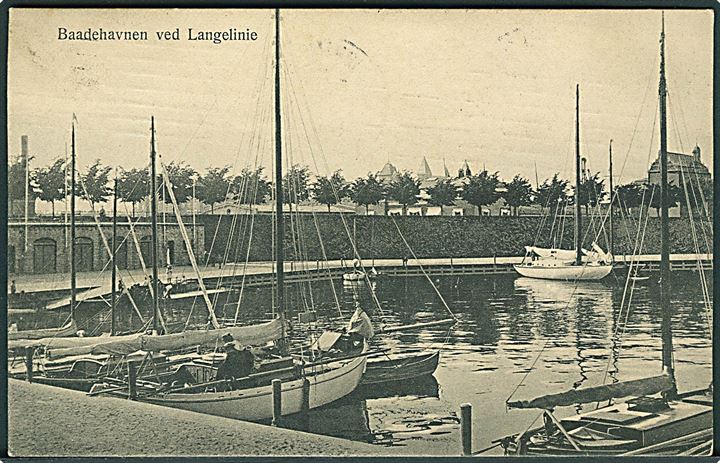 Baadehavnen ved Langelinie, København. P. H. u/no. 