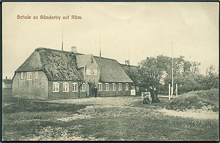 Schule zu Söderby auf Röm (Rømø). Wilh. Clausen u/no. 