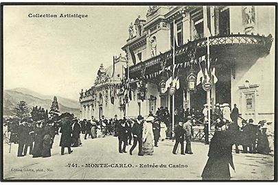 Indgangen til kasinoet i Monte-Carlo. E. Giletta no. 741.