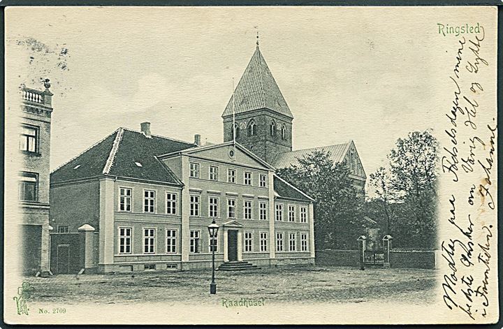 Raadhuset i Ringsted. Peter Alstrups no. 2709.