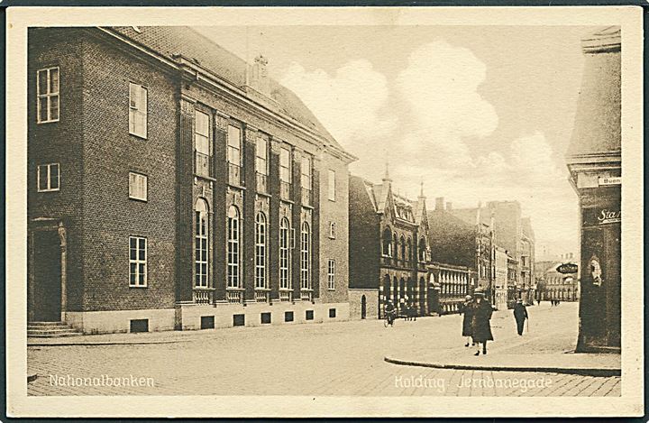 Nationalbanken i Jernbanegade i Kolding. Stenders, Kolding no. 97.