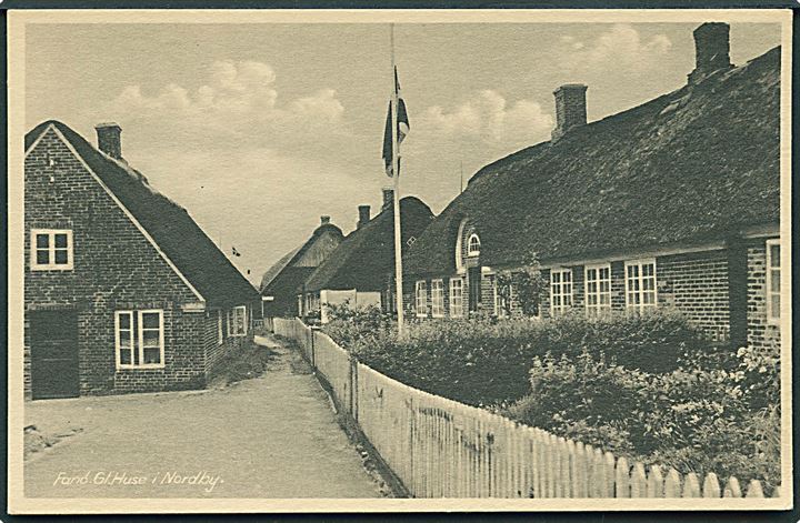 Gl. Huse i Nordby, Fanø. Stenders no. 85551.