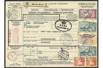 4,80 háleru porto på adressekort Prag, Tjekkoslovakiet, d. 28.3.1962 til Storehedinge.