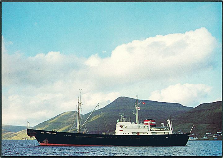 Post og Telegrafvæsenets kabelskib Peter Faber ved Færøerne. U/no.
